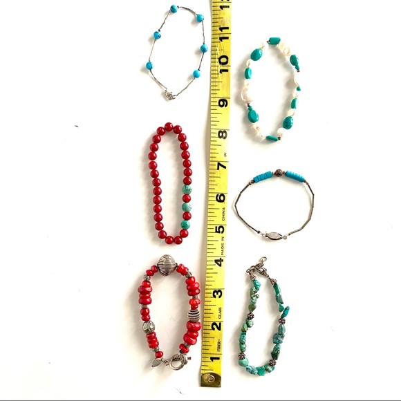 Coral Turquoise Southwestern Style Jewelry 12 pieces Vintage and Contemporary - Picture 10 of 15
